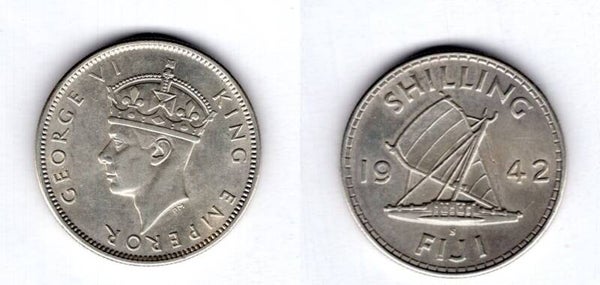 Fiji. Shilling 1942S.  dy17485