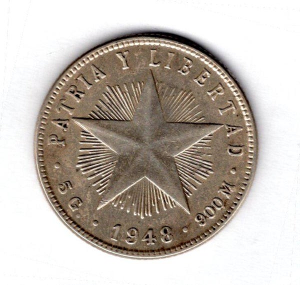 Cuba. 20 Centavos 1948.