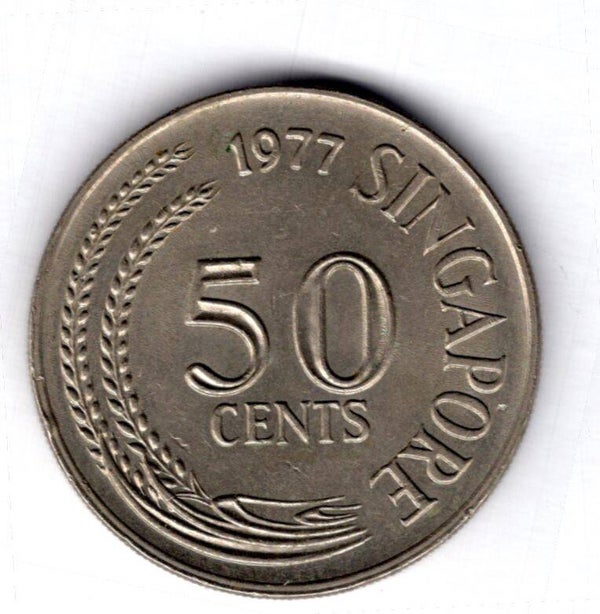Singapore. 50 Cents 1977.