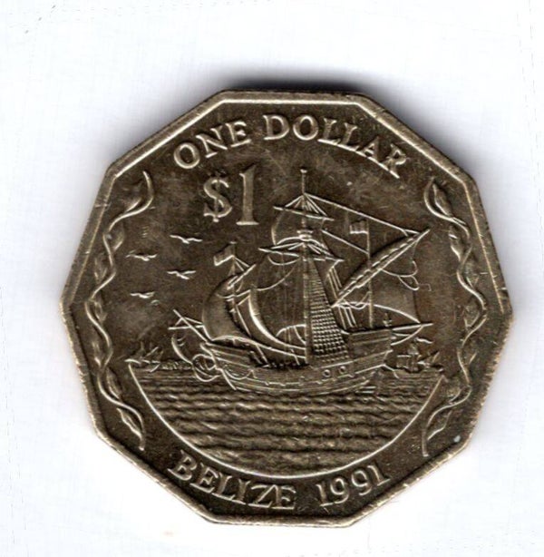 Belize. $1 1991.