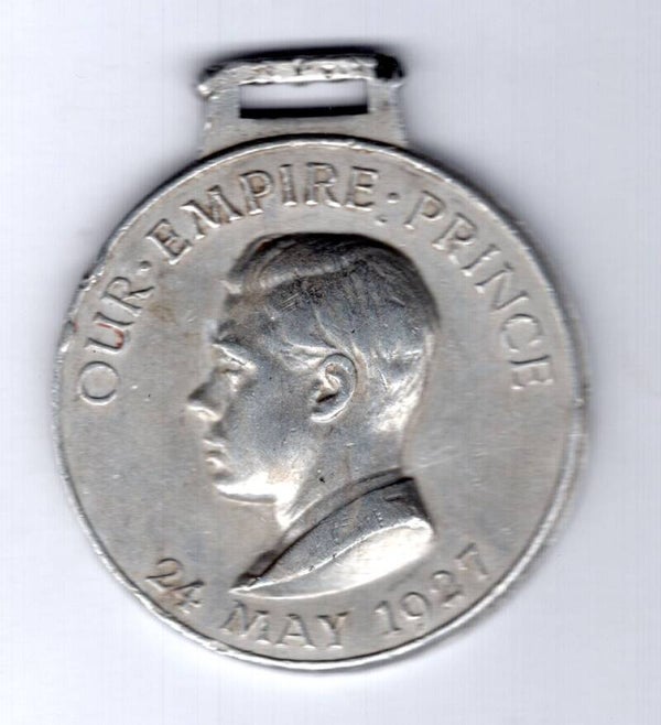 Empire Day 1927 aluminium medallion.