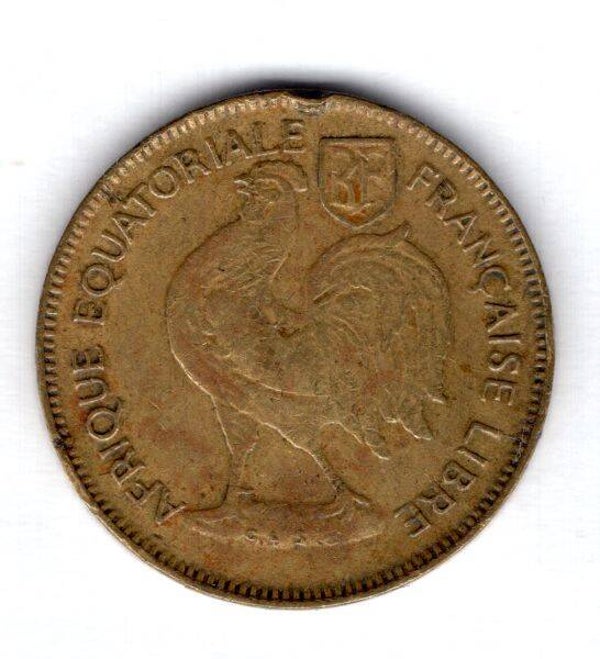 French Equatorial Africa. 50 Centimes 1942.   dy17522