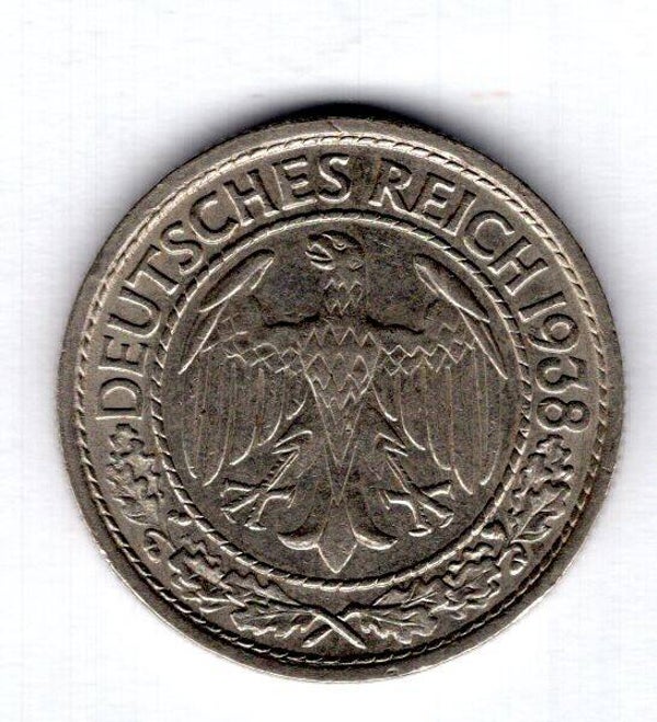 Germany. 50 RPF 1938E.                  DY17523