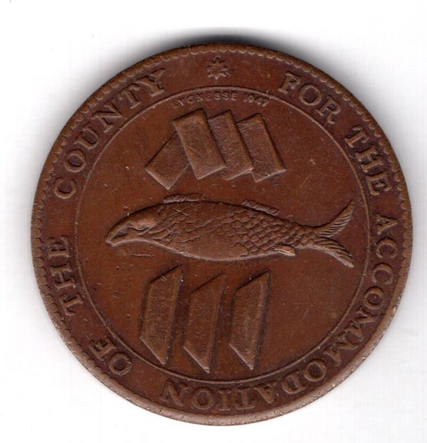 Cornish Penny RESTRIKE "Lyonesse 1947".
