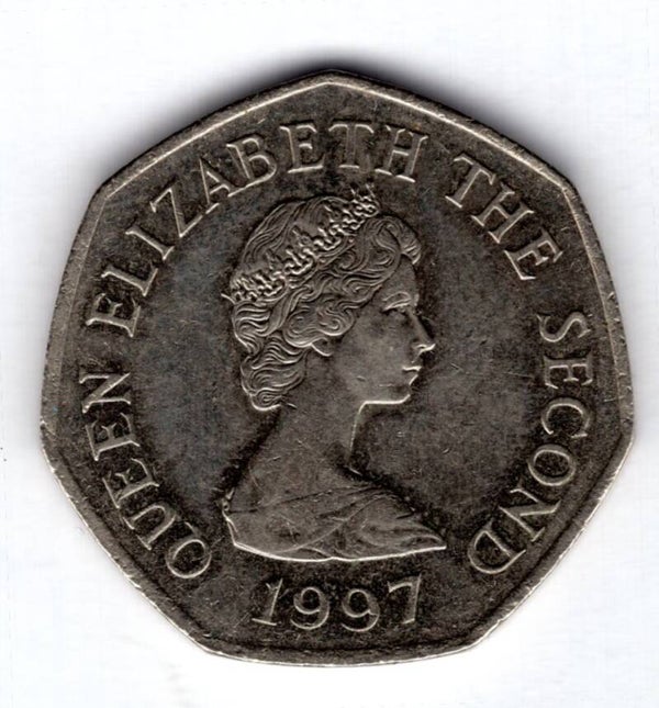 Jersey. Fifty Pence 1997.
