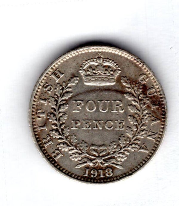 British Guiana. Fourpence 1918.    DY17552