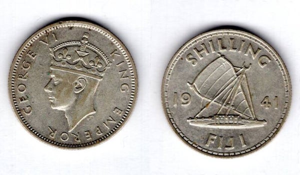 Fiji. Shilling 1941.  dy17588