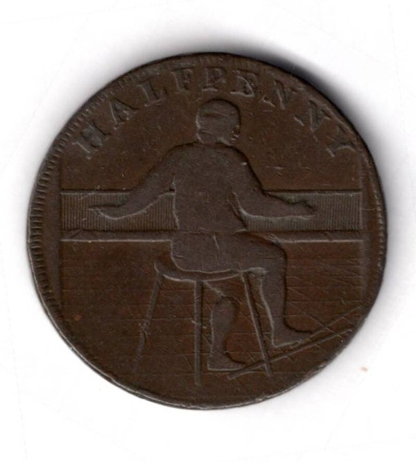 Rochdale Halfpenny Token, 1791.                                DY17600