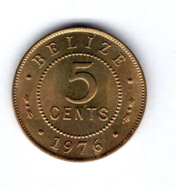 Belize. 5 Cents 1976.