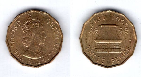 Fiji. Threepence 1963.  dy17622