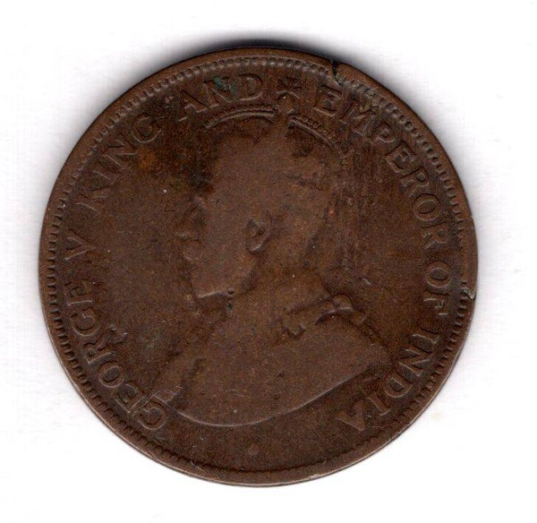 British Honduras. 1 Cent damaged 1924.
