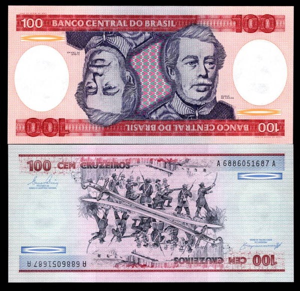 Brazil. 100 Cruzados, 1980s. UNC.  dy17655