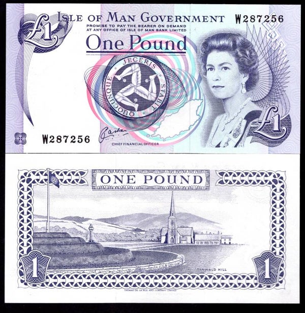 Isle of Man. £1, cashen (C.2000). series W. UNC.