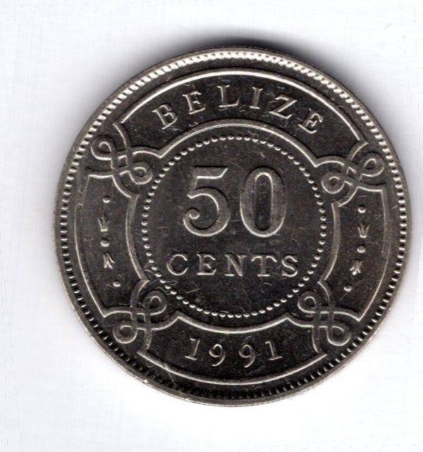 Belize. 50 Cents 1991.
