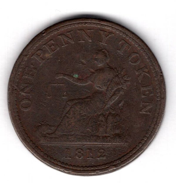 One Penny Token 1812.