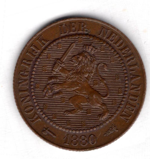 Holland. 2.5 Cents 1880.             DY17777