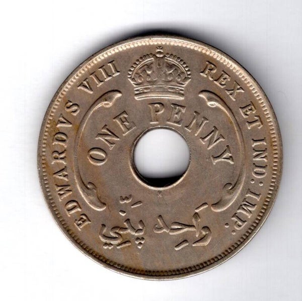 British West Africa. Edward VIII Penny 1936H.   DY17783