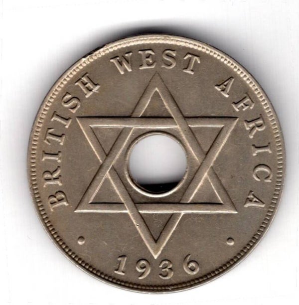 British West  Africa. Edward VIII Penny 1936H.   DY17799