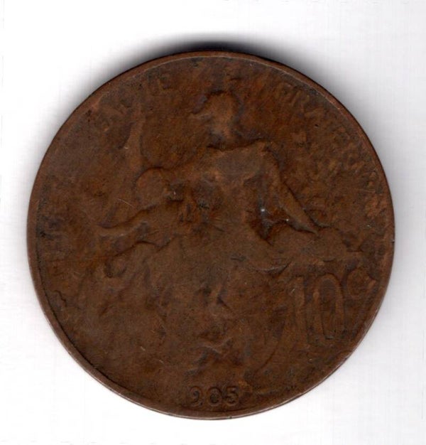 France. 10 Centimes 1905.               DY17885