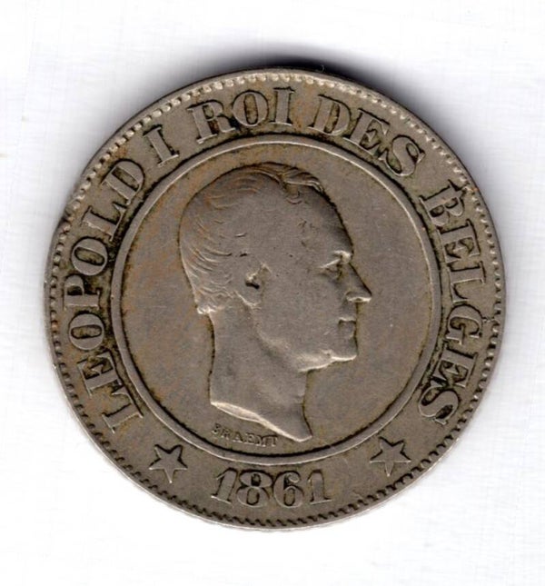 Belgium. 20 Centimes 1861.