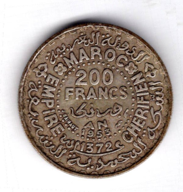 Morocco, 200 Francs 1372/1953.                    DY17920