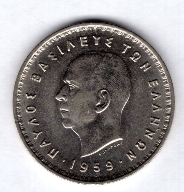 Greece. 10 Drachma 1959.   dy17959