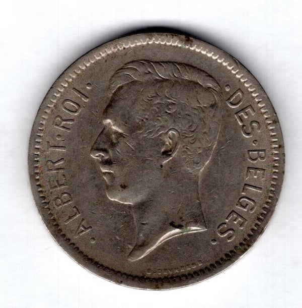Belgium. 5 Francs (French) 1933.   dy17982