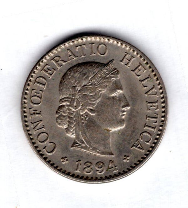 Switzerland. 5 Rappen 1894.  dy18045