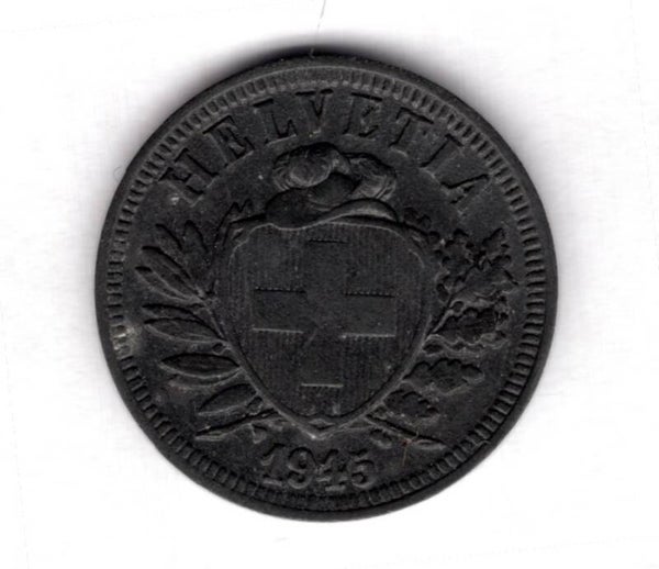 Switzerland. 2 Rappen 1945.    DY18051