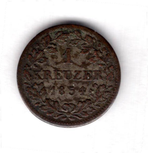 Bavaria. Kreuzer 1854.