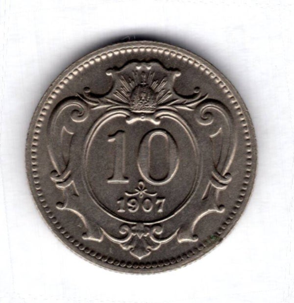 Austria. 10 Heller 1907. AU.