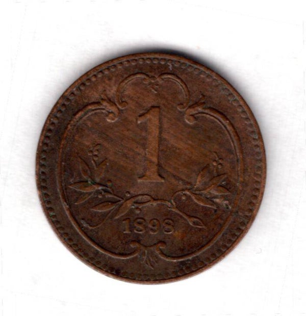Austria. 1 Heller 1898.