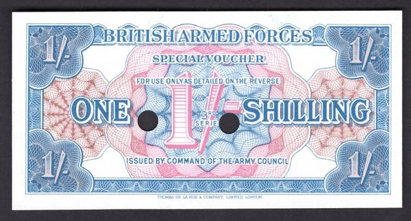 GB Military. Shilling (1956). Cut Cancelled AU. DY18081