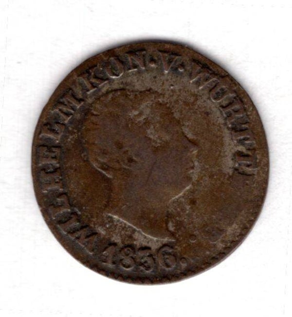 Germany, Wurttemberg, Kreuzer 1836.                DY18090