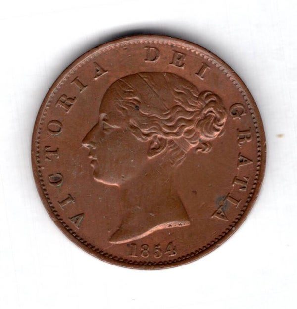 Great Britain. Victoria. Halfpenny 1854. DY18094