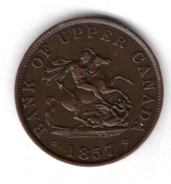 Upper Canada, Halfpenny 1857.                         DY18108