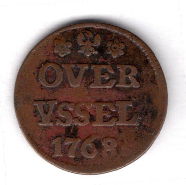 Netherlands. Over-Issel. Duit 1768.
