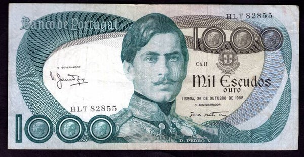 Portugal. 1,000 Escudos, 26-10-1982. HLT 82855.