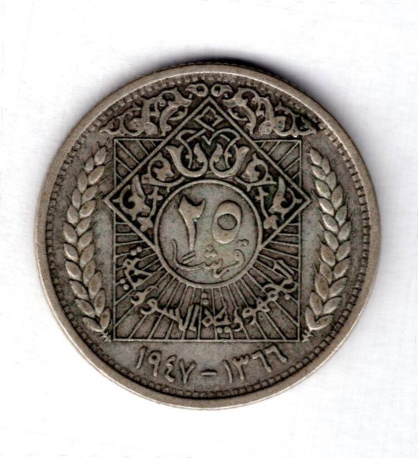 Syria. 25 Piastres 1947.