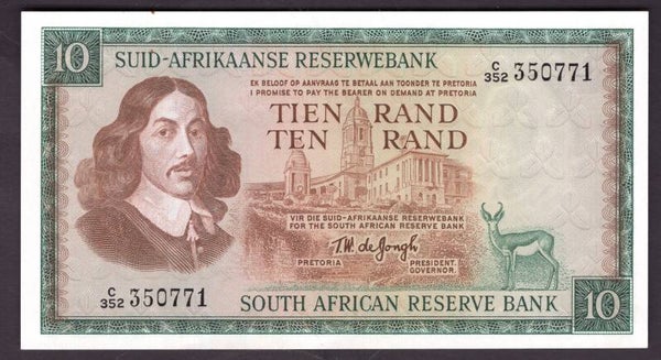 South Africa, Reserwe Bank, 10 rand (1975), C 352  350771 (WPM 114c). AU. DY18177.
