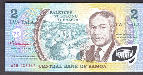 Samoa. Two Tala AAH 038346. UNC.    DY18183