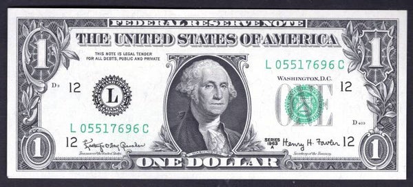 USA. FRN. $1 San Francisco series 1963A. L05517696C. GEF.   DY18186