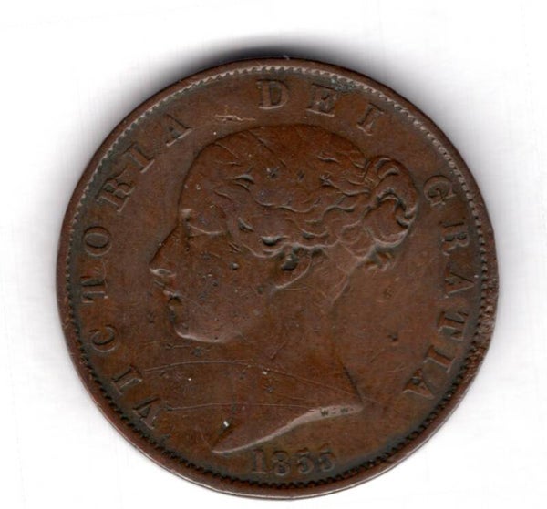Victoria. Halfpenny 1855.   DY18200