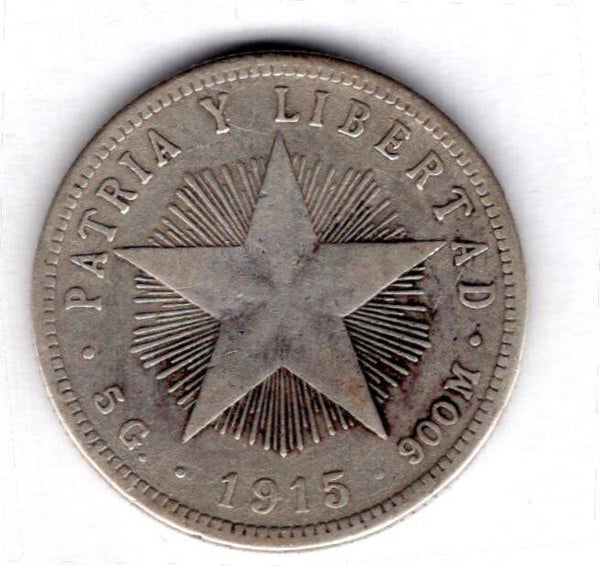 Cuba. 20 Centavos 1915.    DY18235