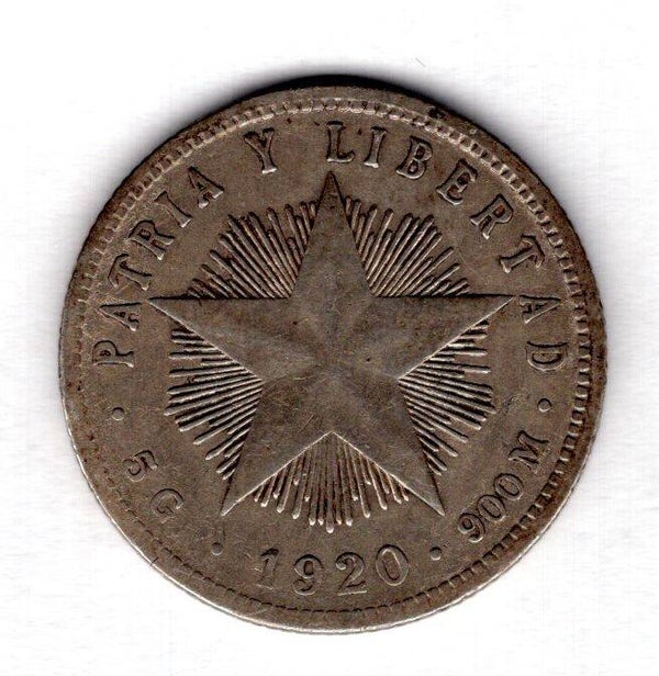 Cuba. 20 Centavos 1920.   DY18236