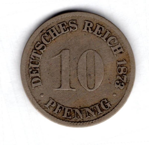 Germany. 10 Pfennig 1873F.     DY18242