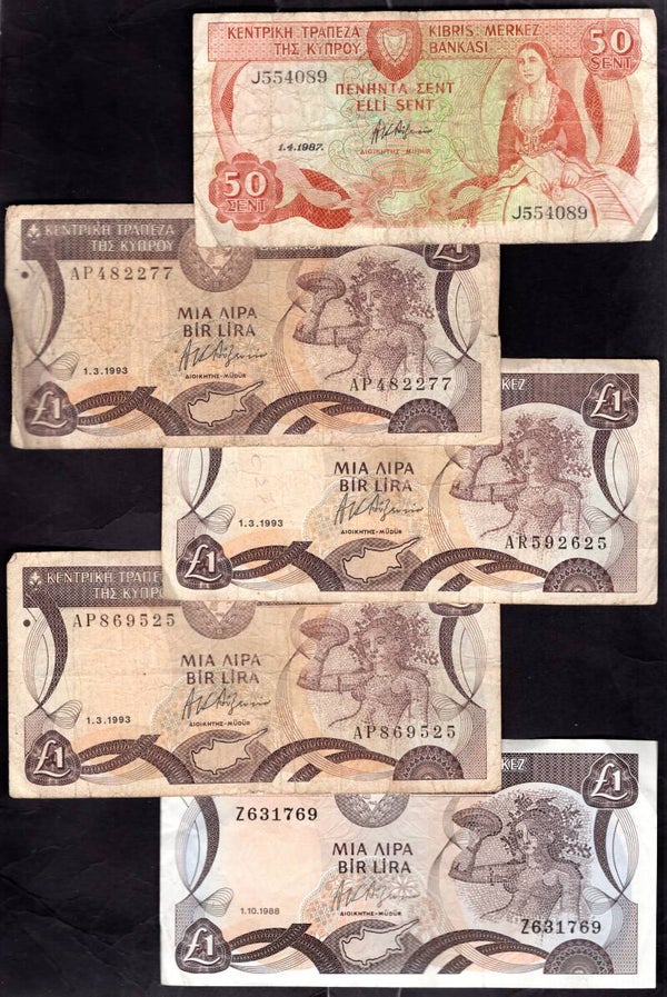 Cyprus 22 notes, details below. DY18258.