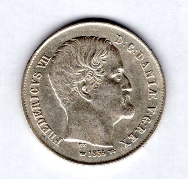 Denmark, 1/2 Riksdaler 1855.      DY18275