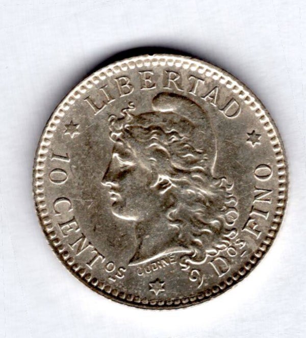 Argentina, 10 Centavos, 1883.                 DY18278