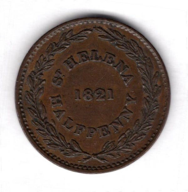 St Helena. Halfpenny 1821.                   DY18282